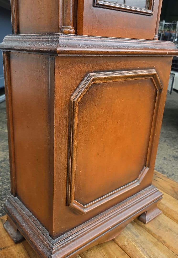 tempus fugit クラシック振り子時計 ブラウン　柱時計