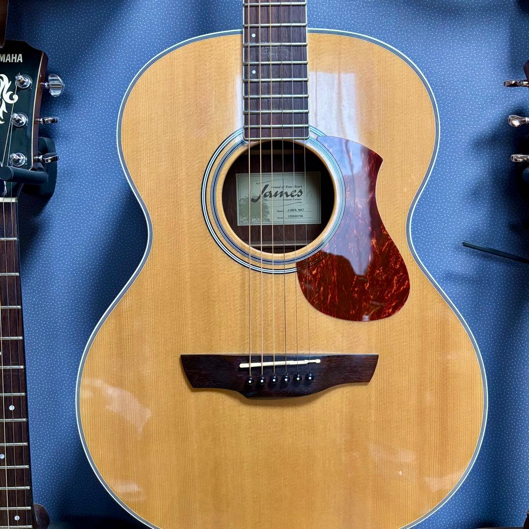 美品James アコギJ-300A NAT 弾きやすい低弦高に調整済　ケース付属