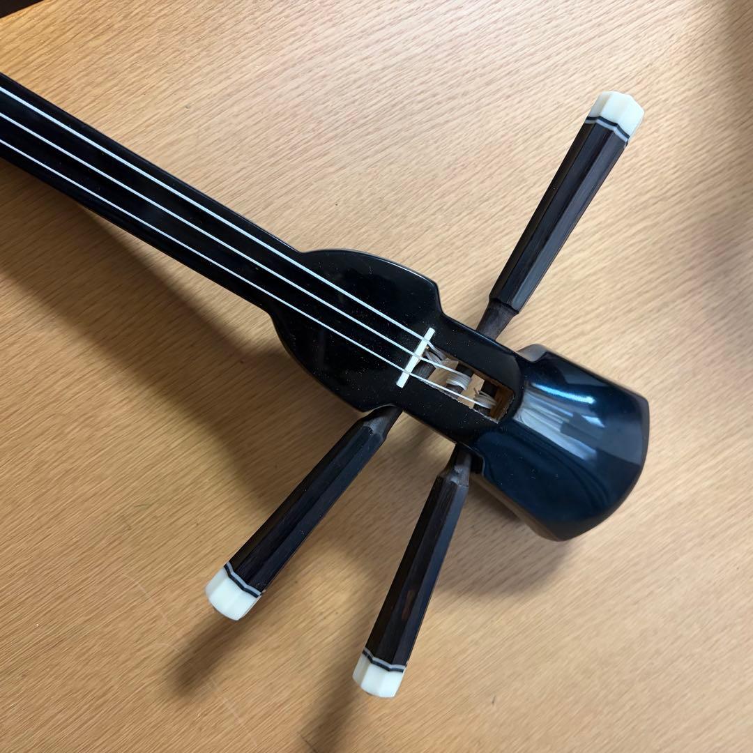 超美品 沖縄三線 三線 蛇皮 民謡 和楽器 沖縄