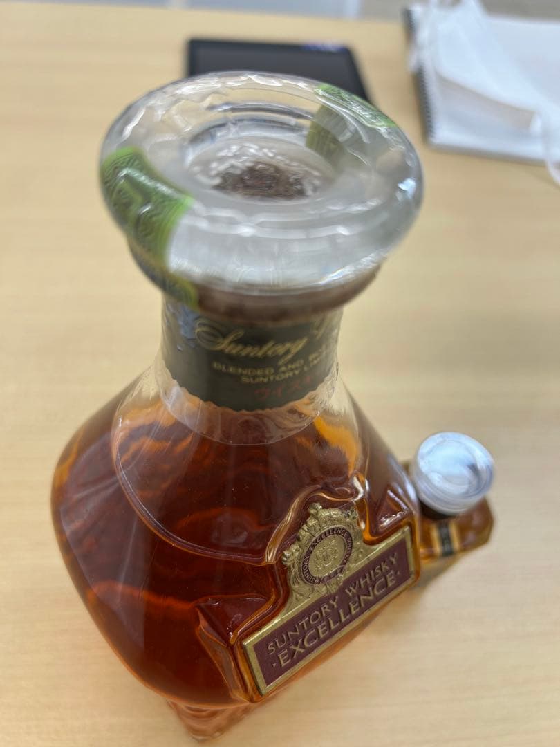 ［未開封おまけ付］SUNTORY エクセレンス80周年&クレスト12年ミニボトル