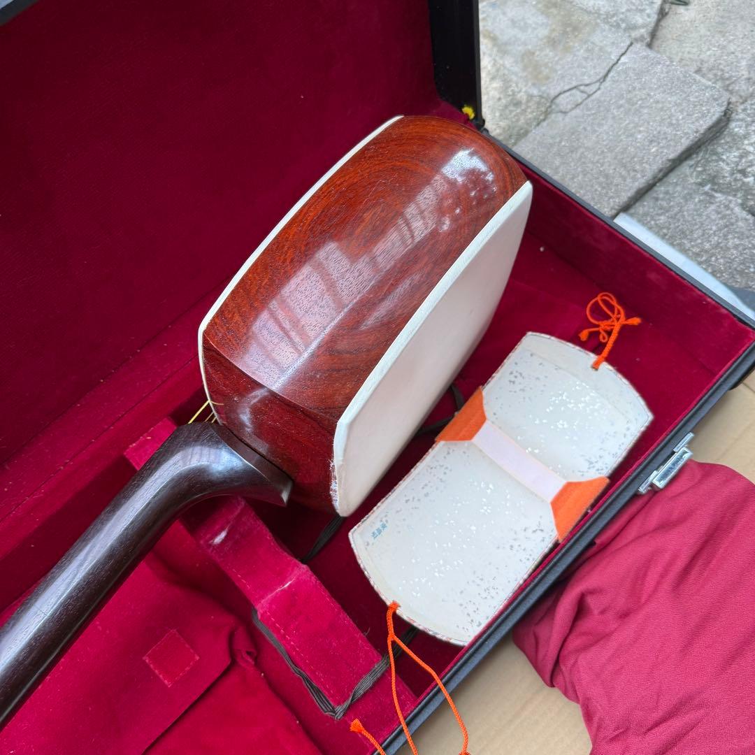三味線　バチ　三絃駒　ハードケース 　和楽器　弦楽器