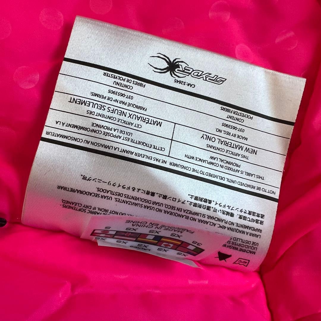 SPYDER スパイダー　スキーウェア　レディース　セットアップ　上下　ピンク