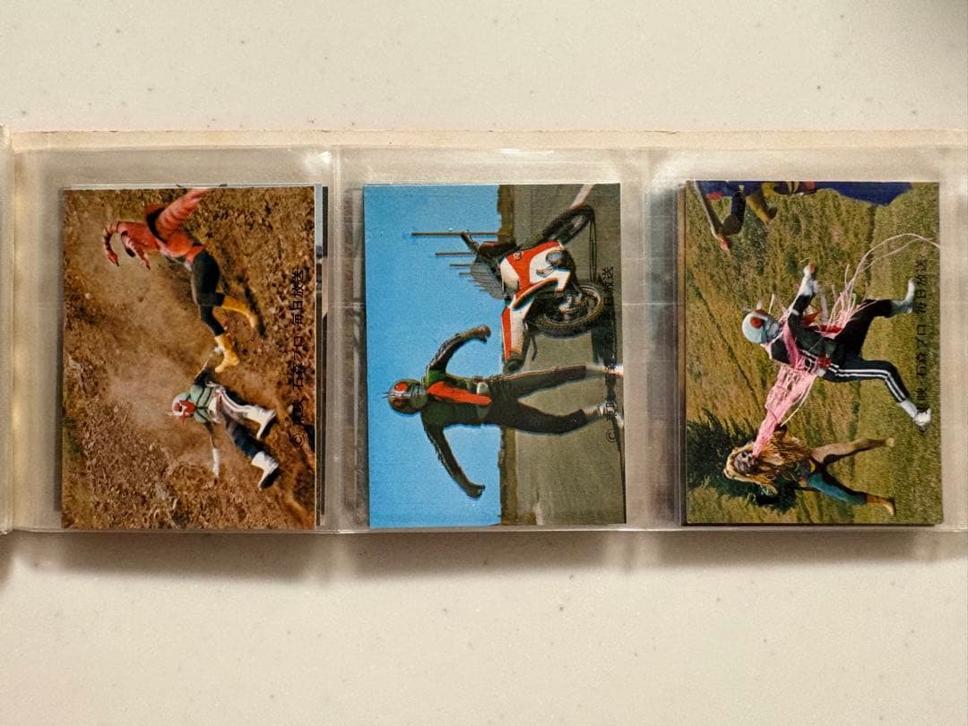 当時物 仮面ライダーカードアルバム 新1号サイクロン 昭和レトロ カルビー当時物