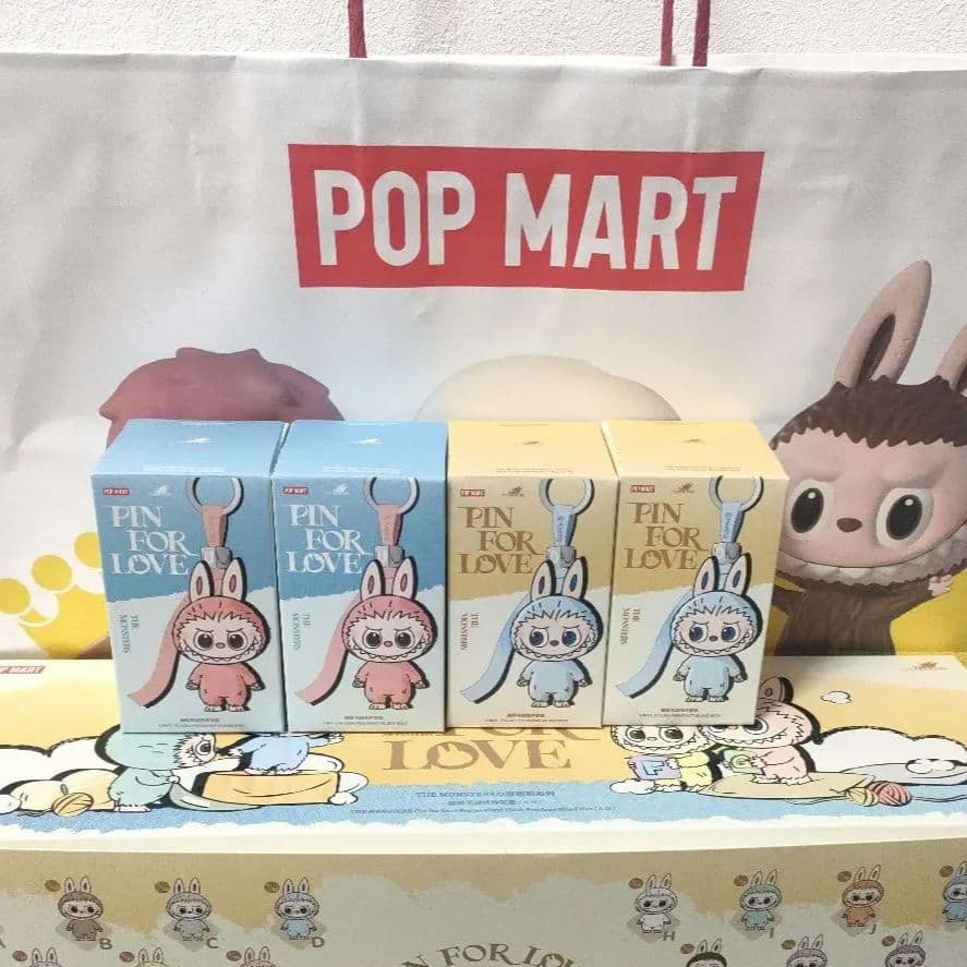 《未開封》labubu ラブブ　PIN FOR LOVE　イニシャル 正規品