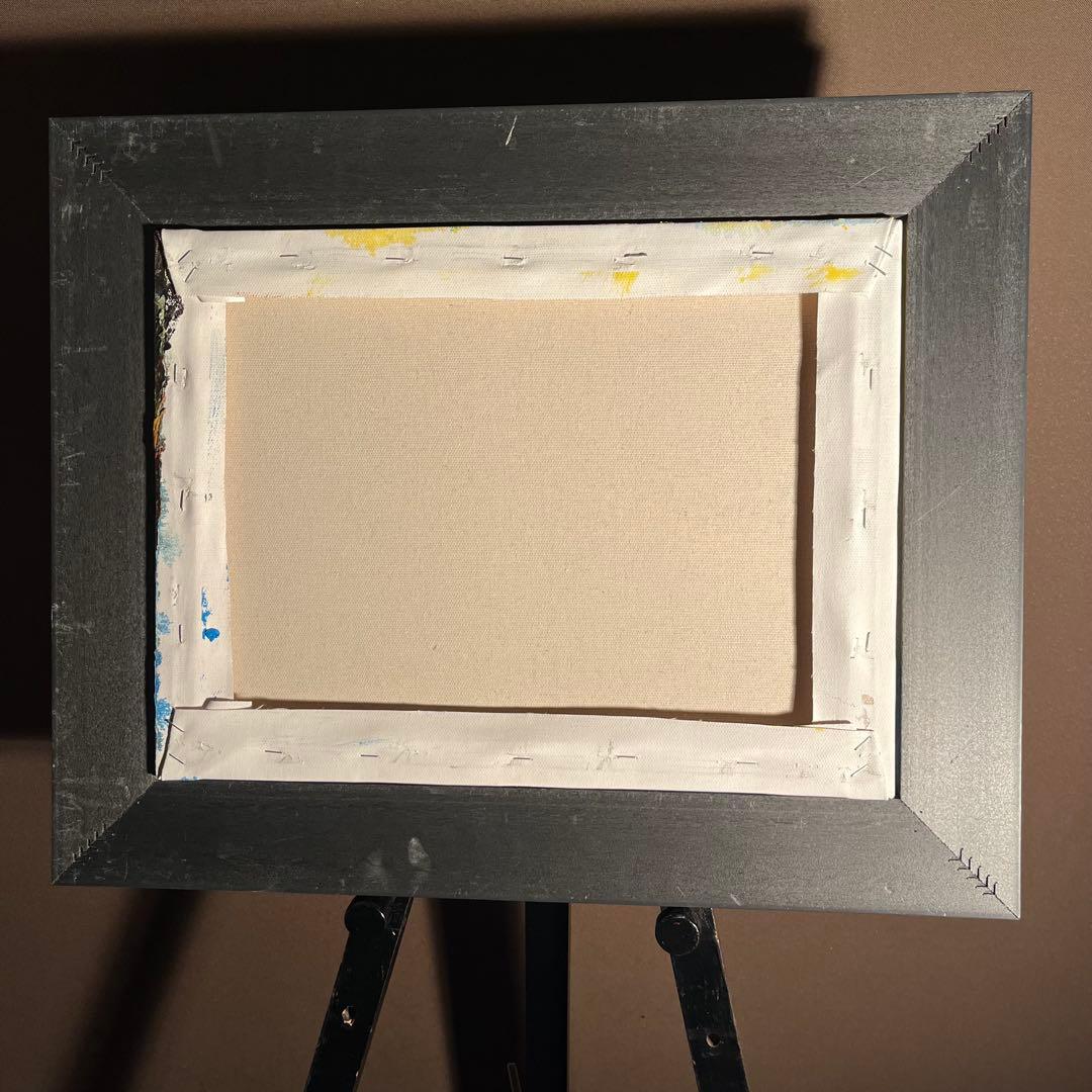 手書き油絵 抽象画 ウォールアート 額付 絵画 インテリア 油彩画