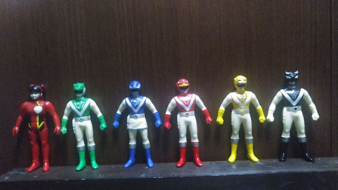 バンダイ★超獣戦隊ライブマン★ソフビフィギュア６体セット