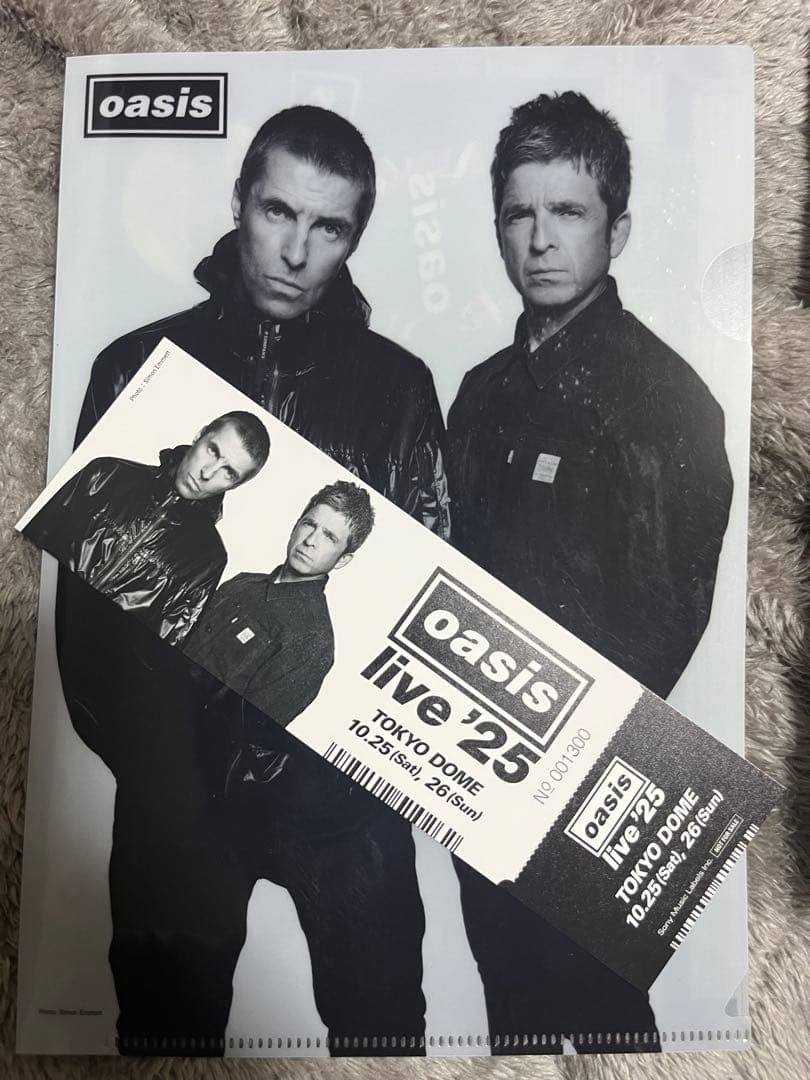 シリアル1300 Oasis live '25 東京ドーム チケット　限定