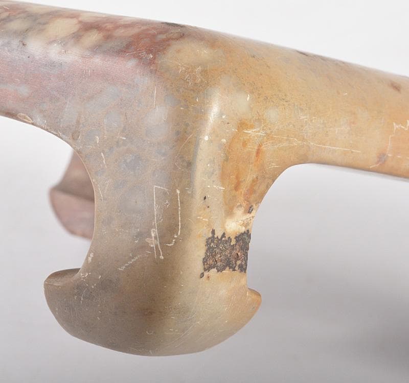 中国　玉石寿山石彫刻　四方香炉台　飾台　V　R5110