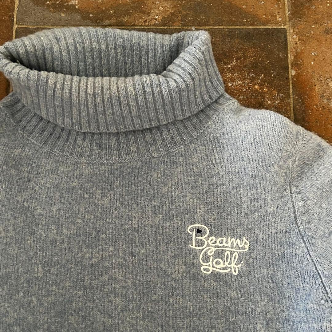 BEAMS GOLF ビームスゴルフ タートルネック ニット セーター ウール