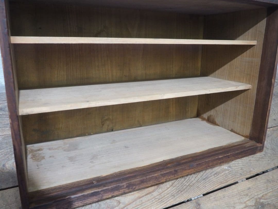 1269 ヴィンテージ　素朴なオープンラック　飾り棚　ケース　古家具　レトロ