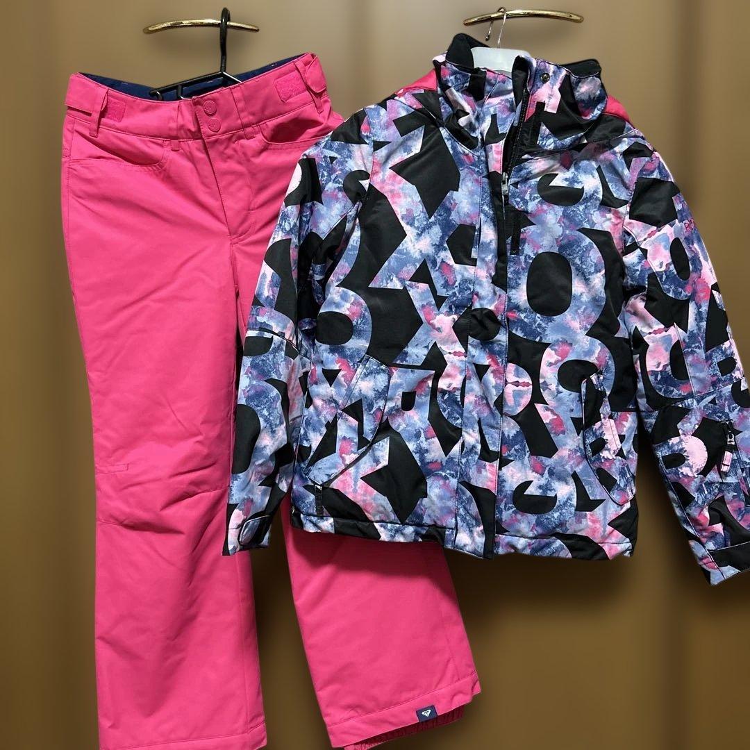 【美品】ROXY 子供用スキーウェア上下