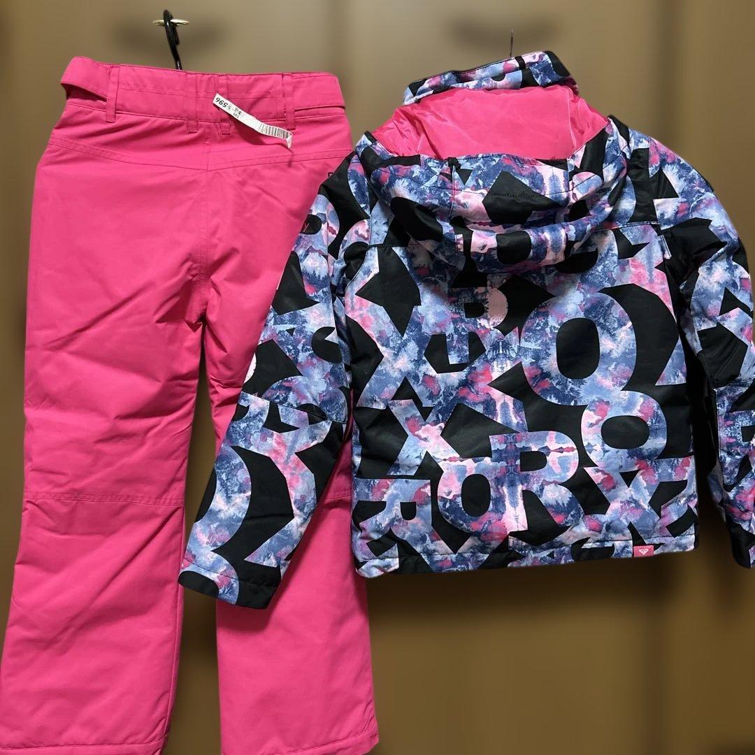 【美品】ROXY 子供用スキーウェア上下
