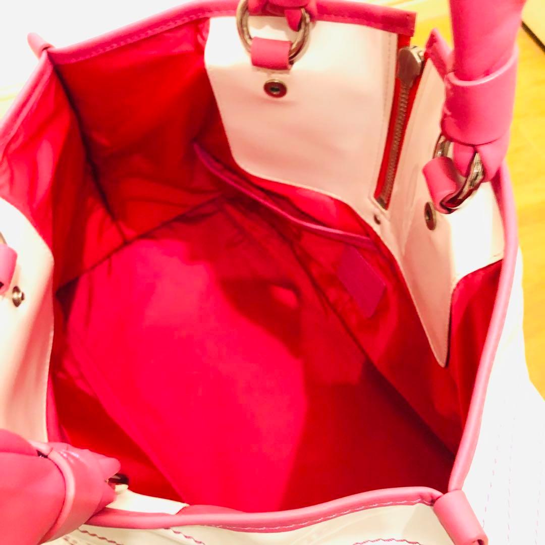 MONCLER アメリ トートバッグ レザー エナメル モンクレール ゴルフ