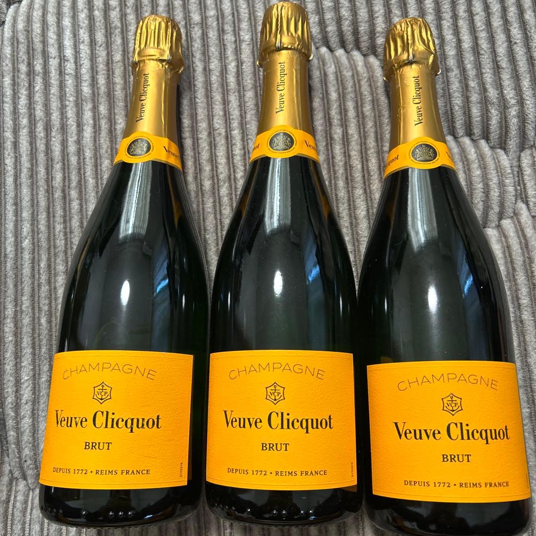 ヴーヴクリコ750x3モエシャンドン375x3ニコラフィアットロゼx1