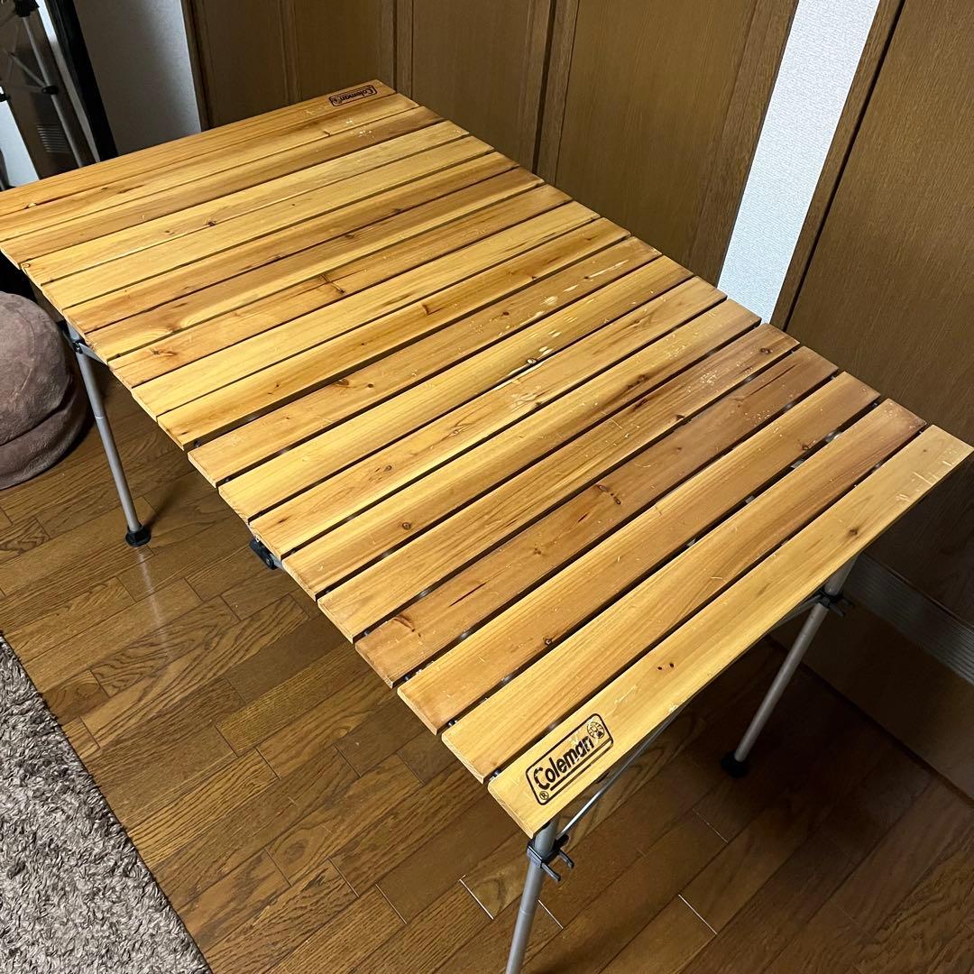 コールマン ナチュラルウッドロールテーブル