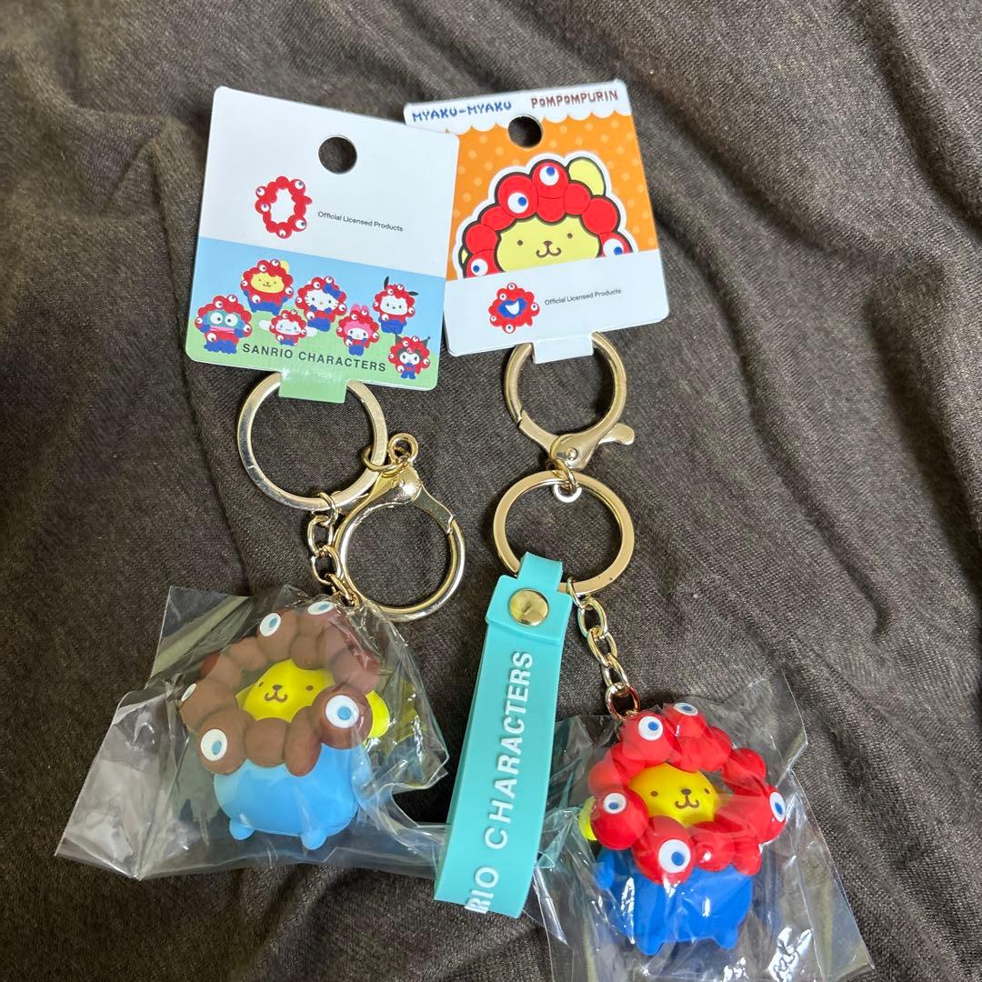 ポムポムプリン ミャクミャク キーホルダー