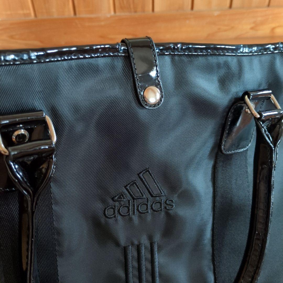 新品未使用　アディダス　adidas 黒 ナイロン トートバッグ　ゴルフ