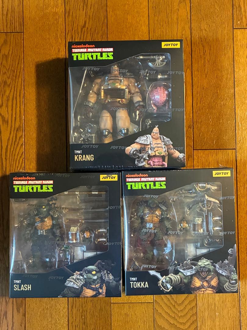 JOYTOY TMNT 1/18 スラッシュ & トッカ & クランゲ