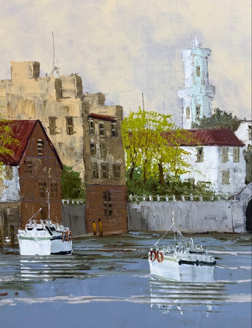 黒沢久 【ブルージュ】ベルギー中世時代の建物と穏やかな流れの運河を詩情豊かに描く