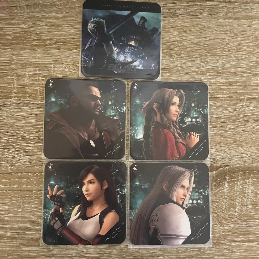 FF7R スクエニカフェコースター5枚セット