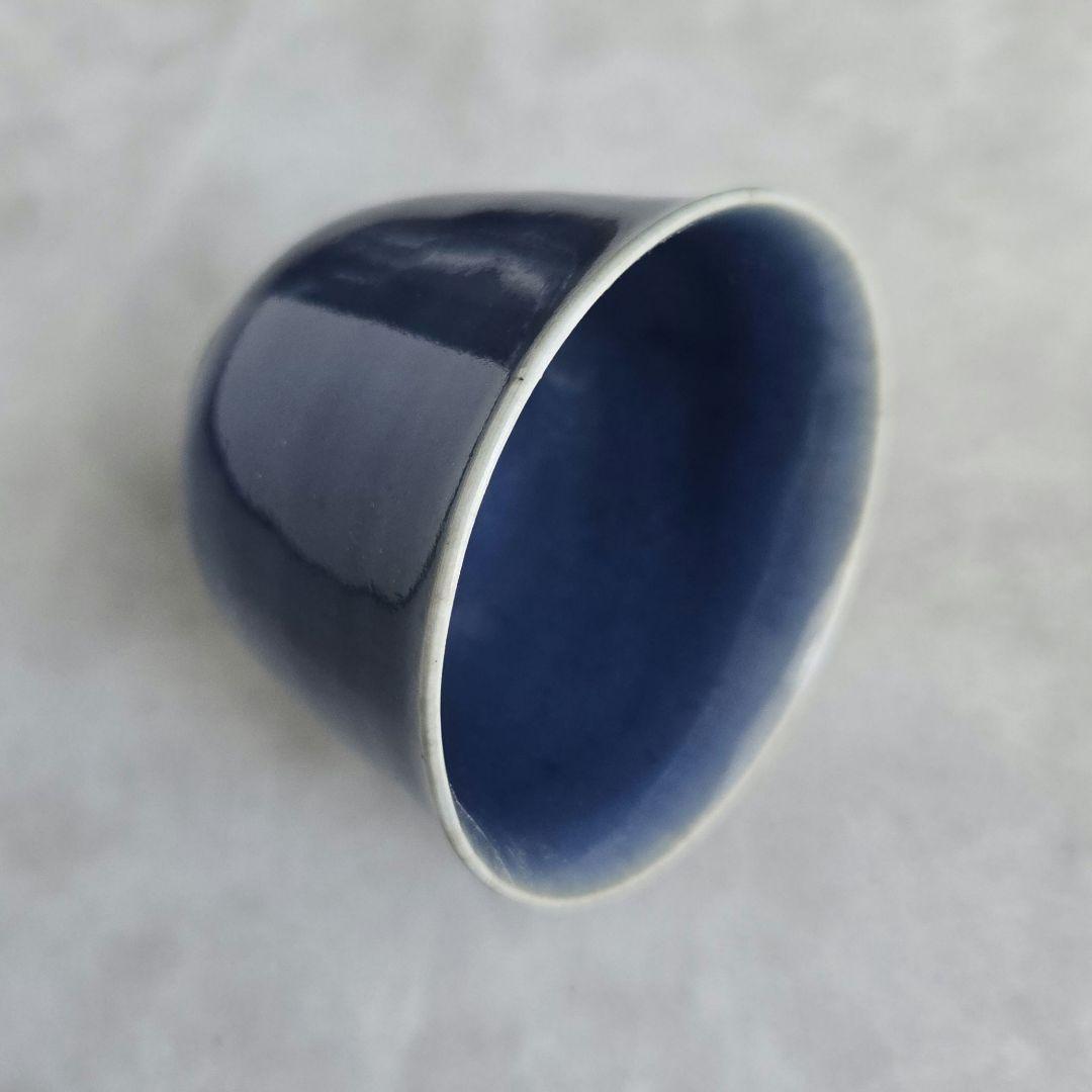 古伊万里　瑠璃釉　猪口　向付　酒器　江戸時代　骨董　金継ぎ　アンティーク