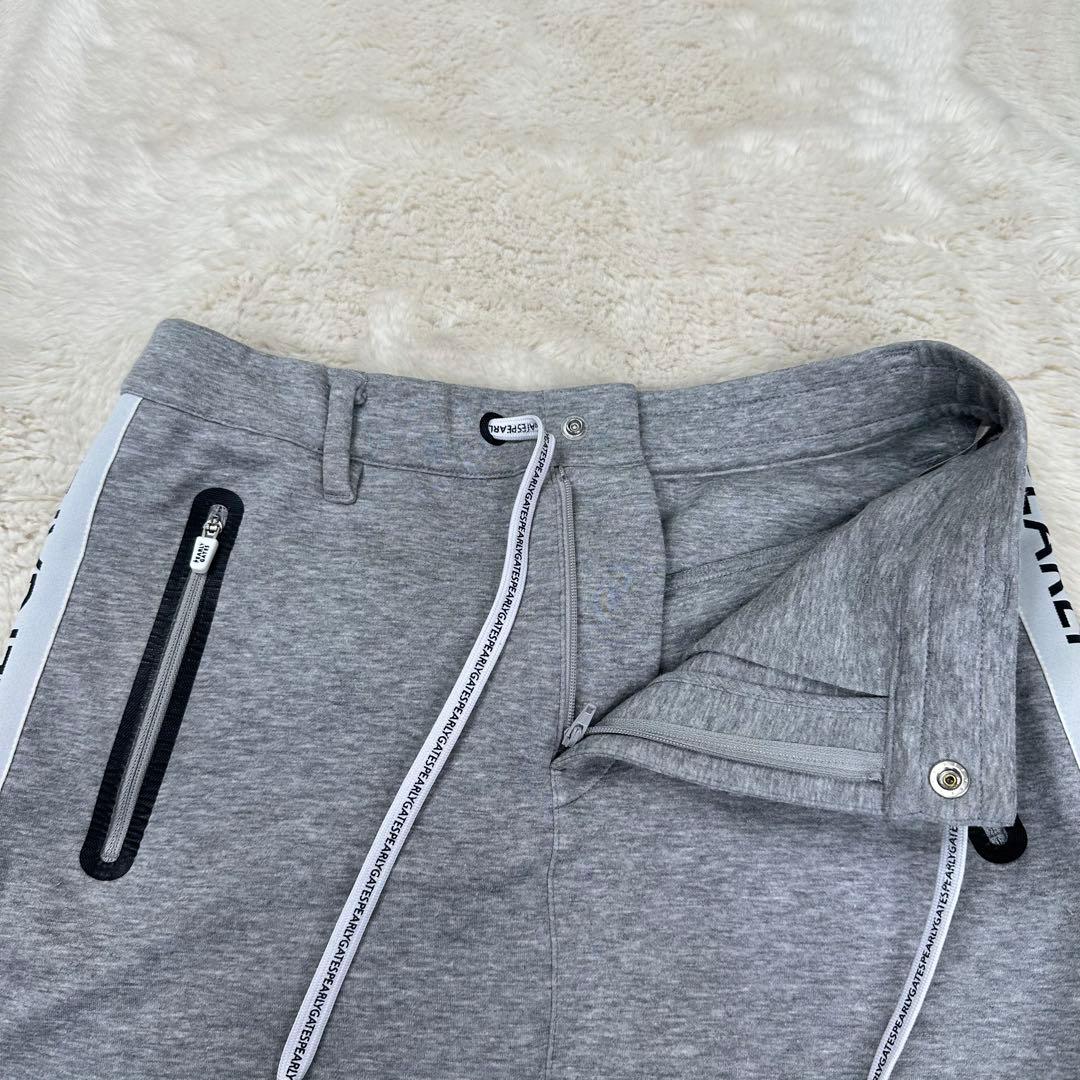 ✨美品✨パーリーゲイツ ロゴテープ スカート グレー 0 スウェット ストレッチ