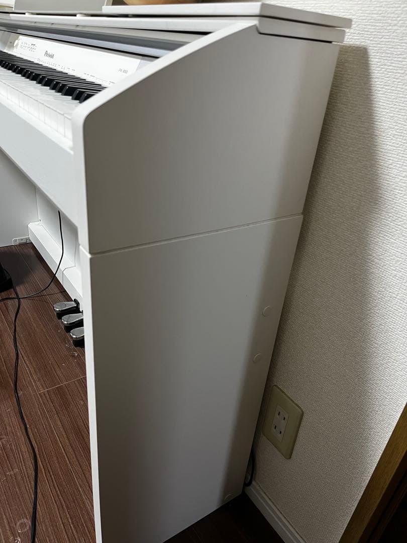 ホワイト電子ピアノCASIOPriviaPX-850 高低自在椅子付き