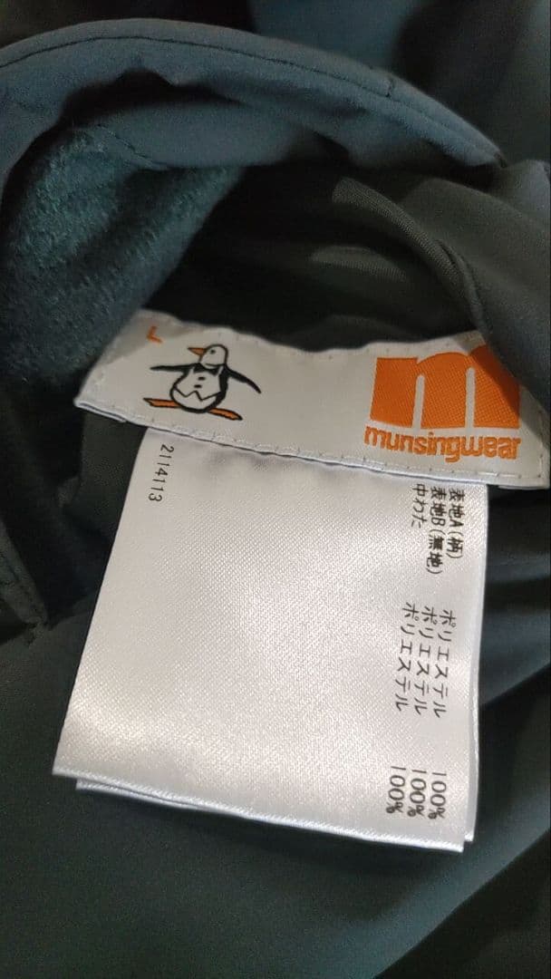 秋冬　2way 着用1回　マンシングウェア　ゴルフリバーシブル中綿ワンピース　L