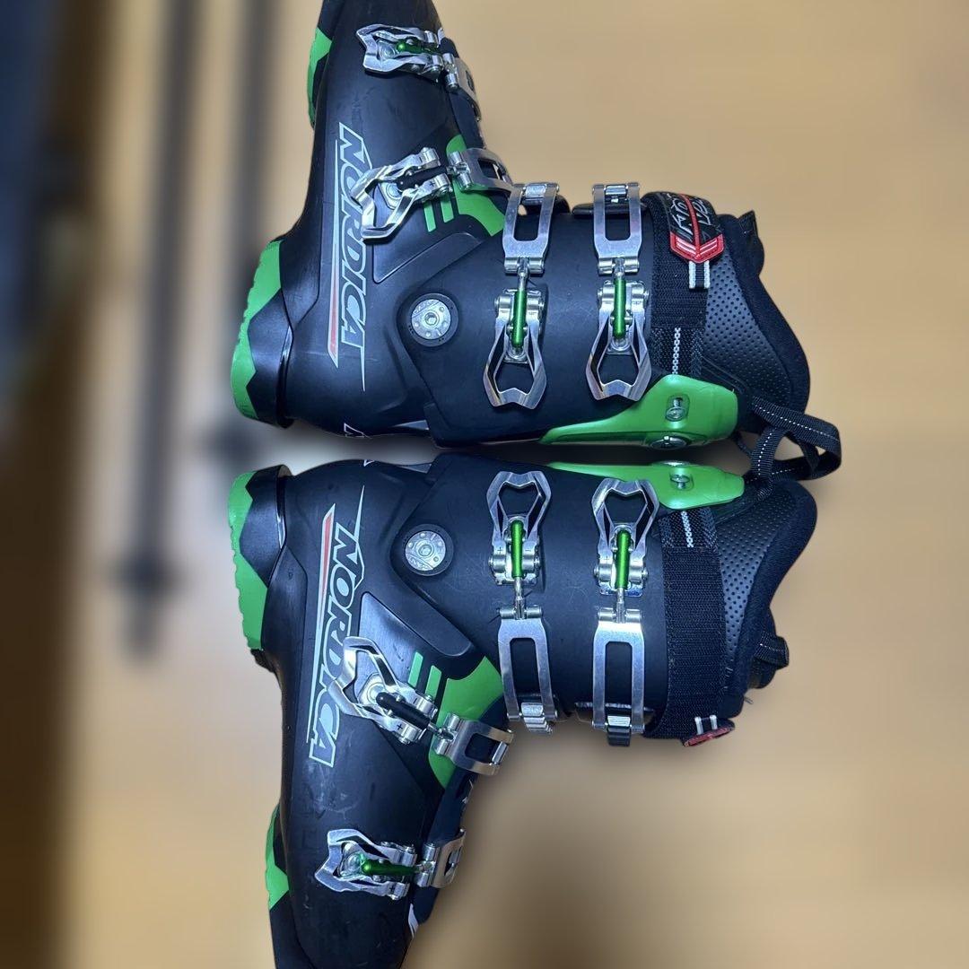 Nordica スキーセット 160cm スキー板 ストック 靴 27.5cm