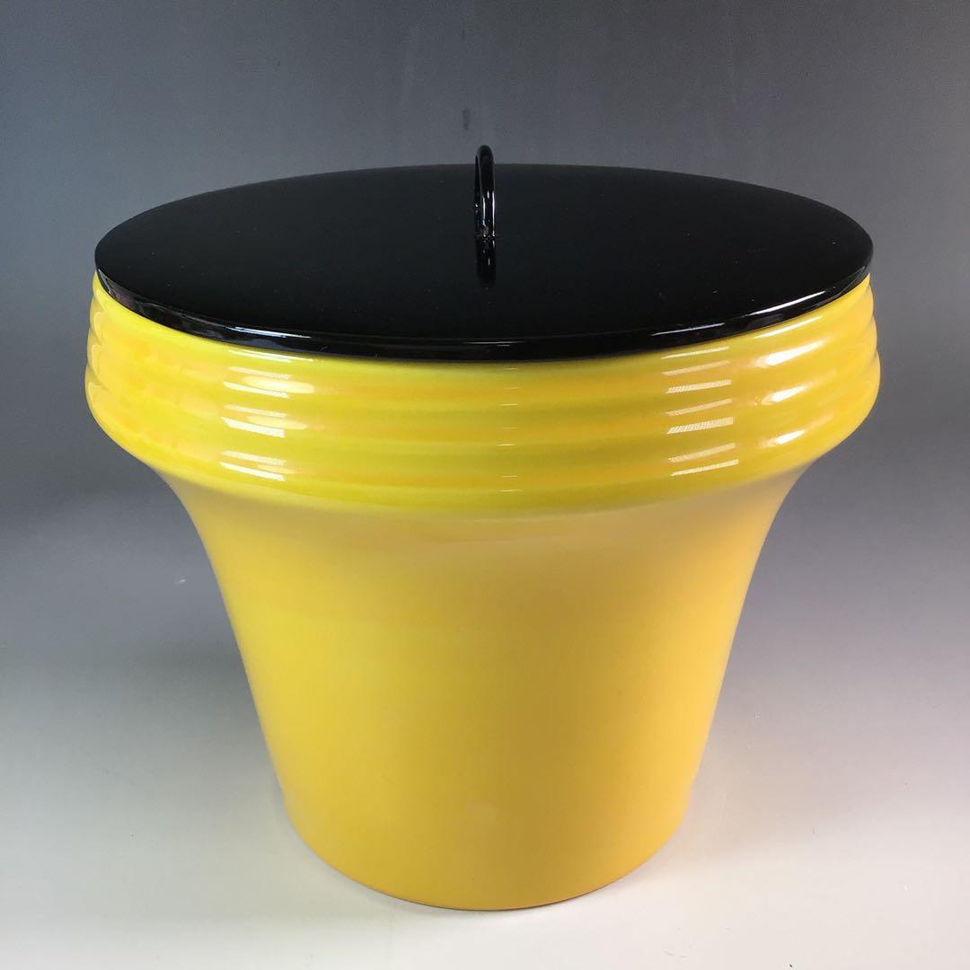 Ｒ７４６　水指　『膳所焼』『陽炎園造』『久田宗也　箱書』『交趾写末広水指』　共箱