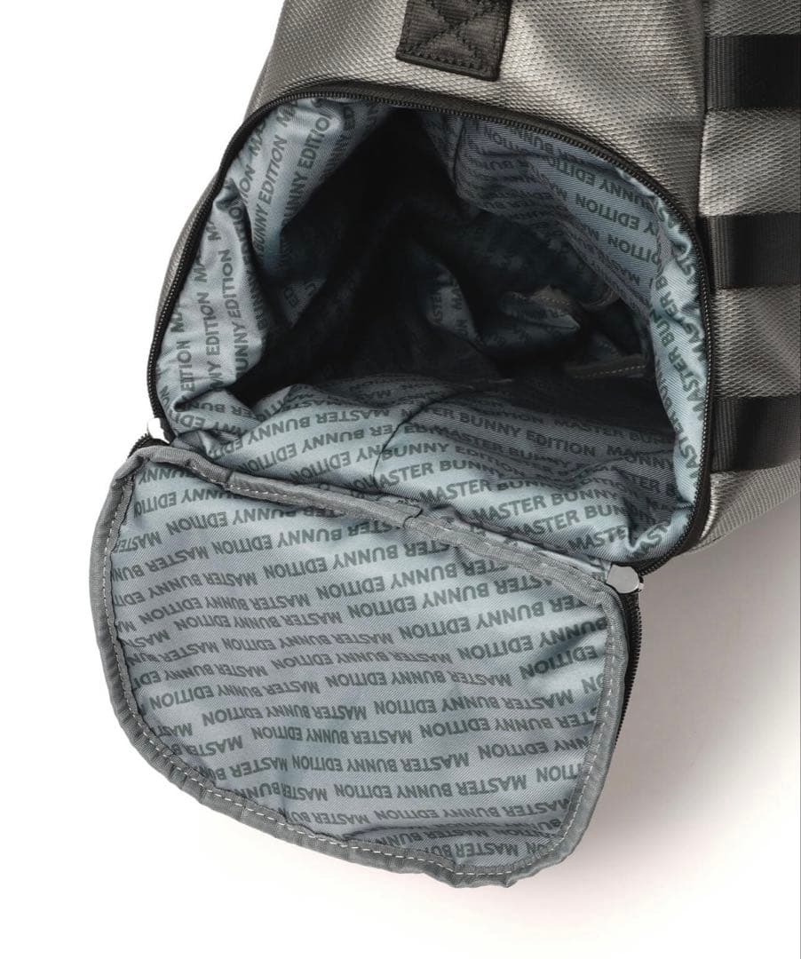 マスターバニー　テープ使いボストンバッグ(ガンメタ)