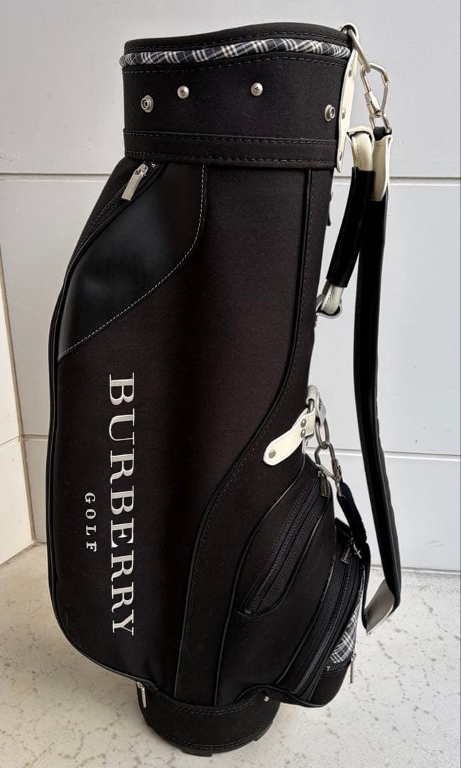 土日限定値下！美品 BURBERRY バーバリーゴルフ ゴルフバッグ ブラック