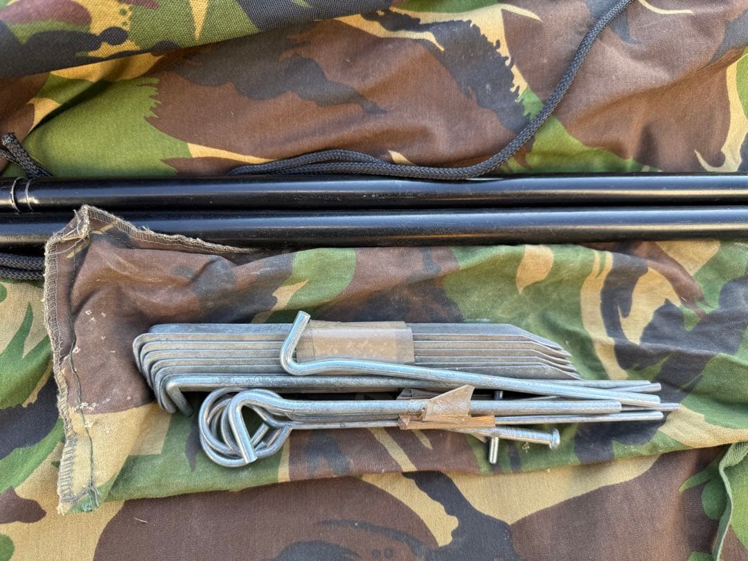 オランダ軍　ダッチアーミーテント① ＤＰＭ迷彩　補修1箇所有り