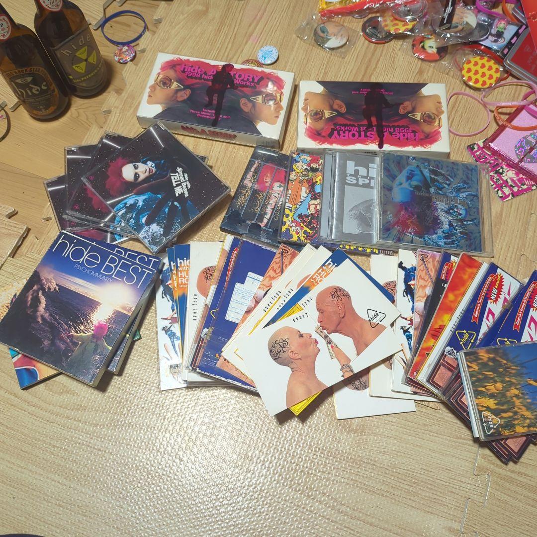 x Japan hide ジャンク　グッズcdバッジチラシ本等超大量セット