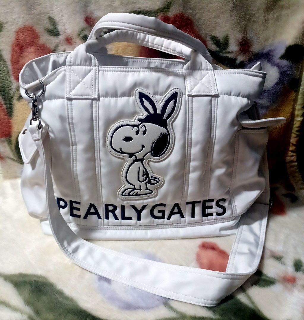【新品同様】パーリーゲイツ　PEARLY　GATES　スヌーピー　ロッカーバッグ