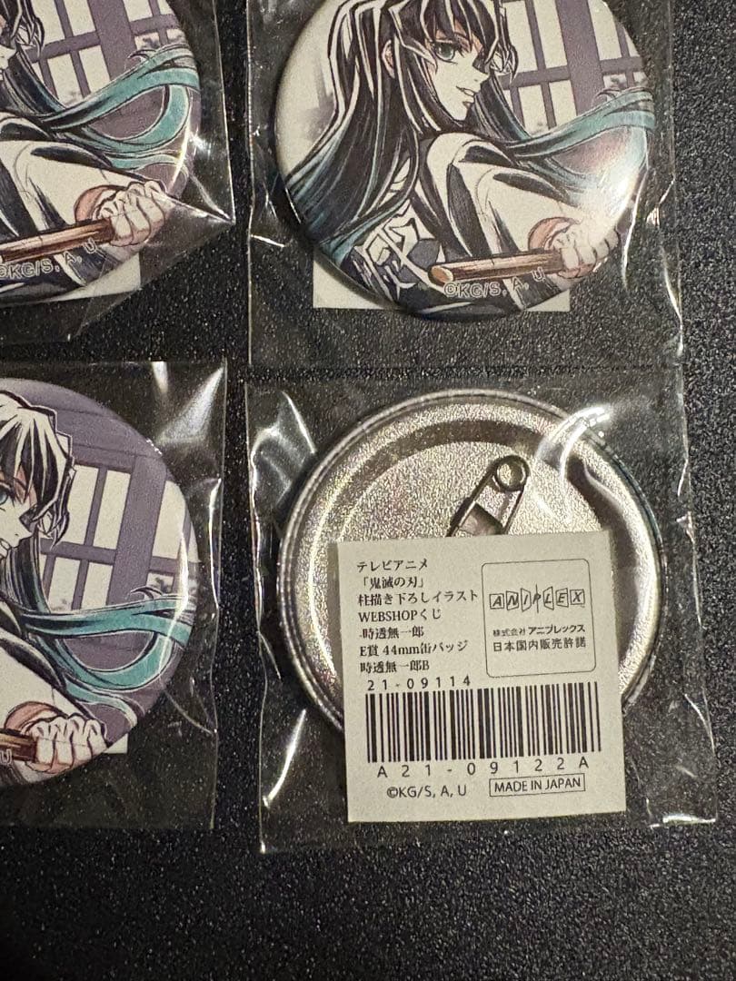 鬼滅の刃　WEBSHOPくじ 透無一郎E賞 缶バッジ B 25点