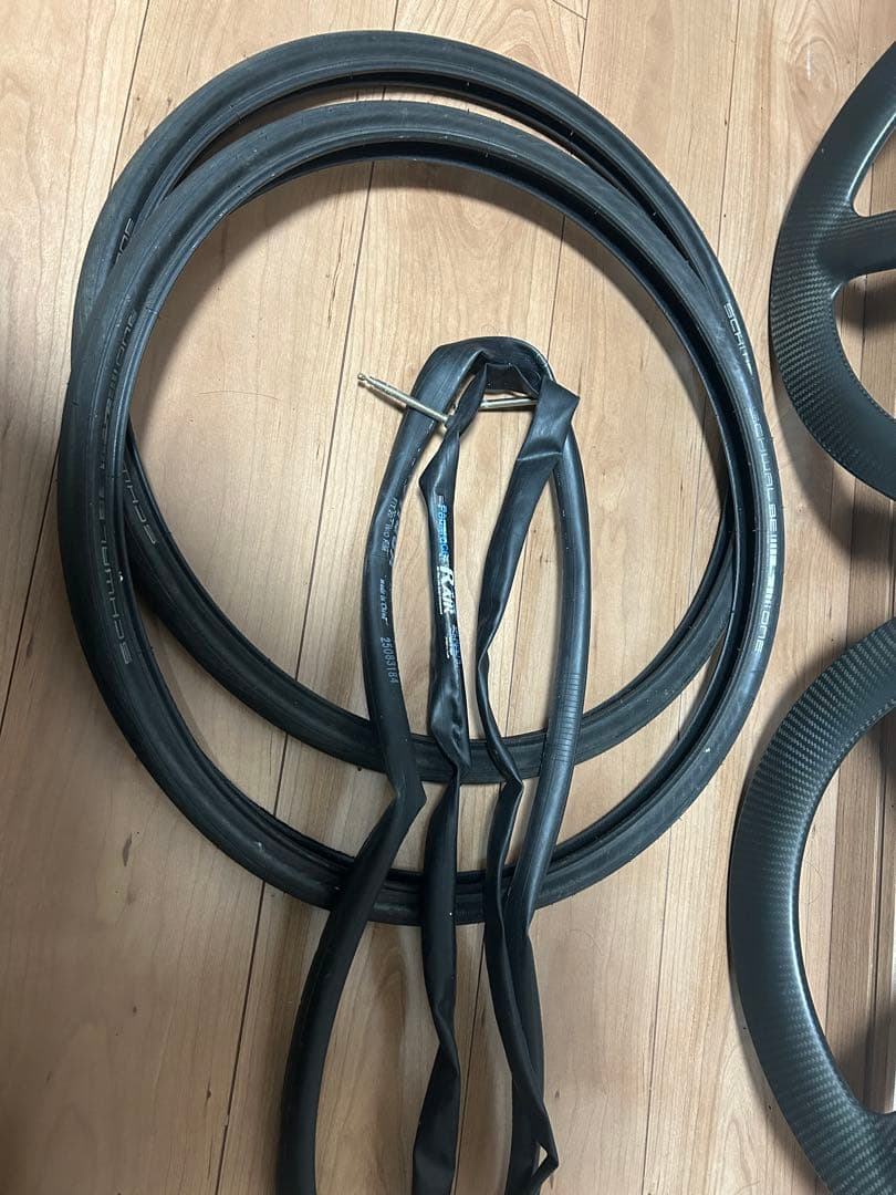 ICANカーボンバトンホイール前後 20インチ451ディスクブレーキ用タイヤ付き