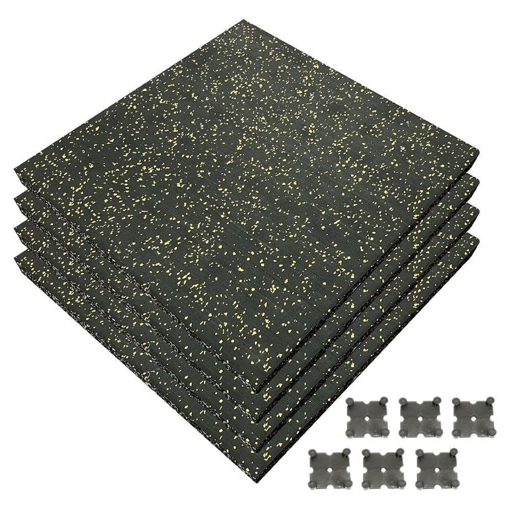 4WD ジムマット ゴムマット 4枚セット ブラック 50×50×3cm G10