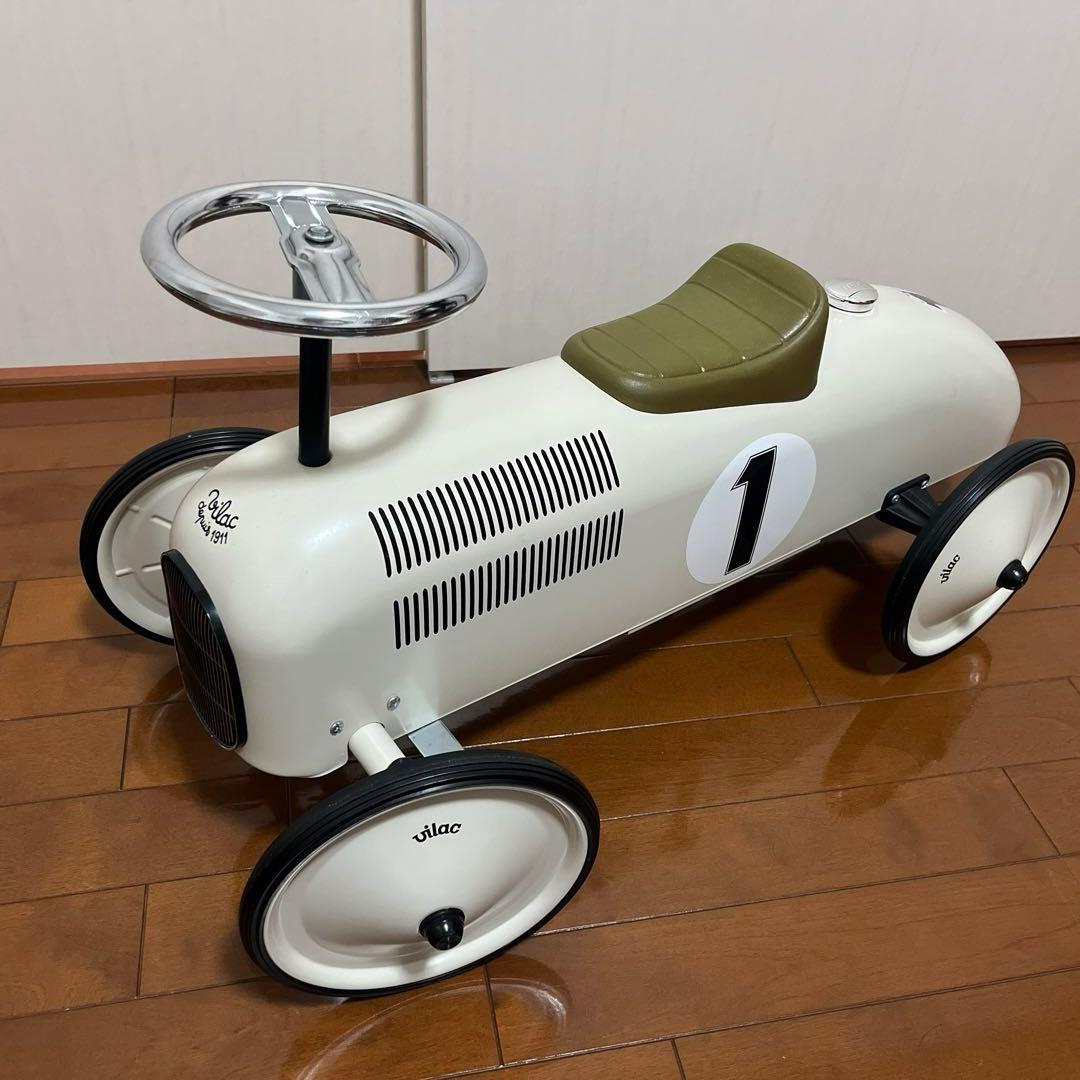 【美品】 Vilac ホワイト レーシングカー
