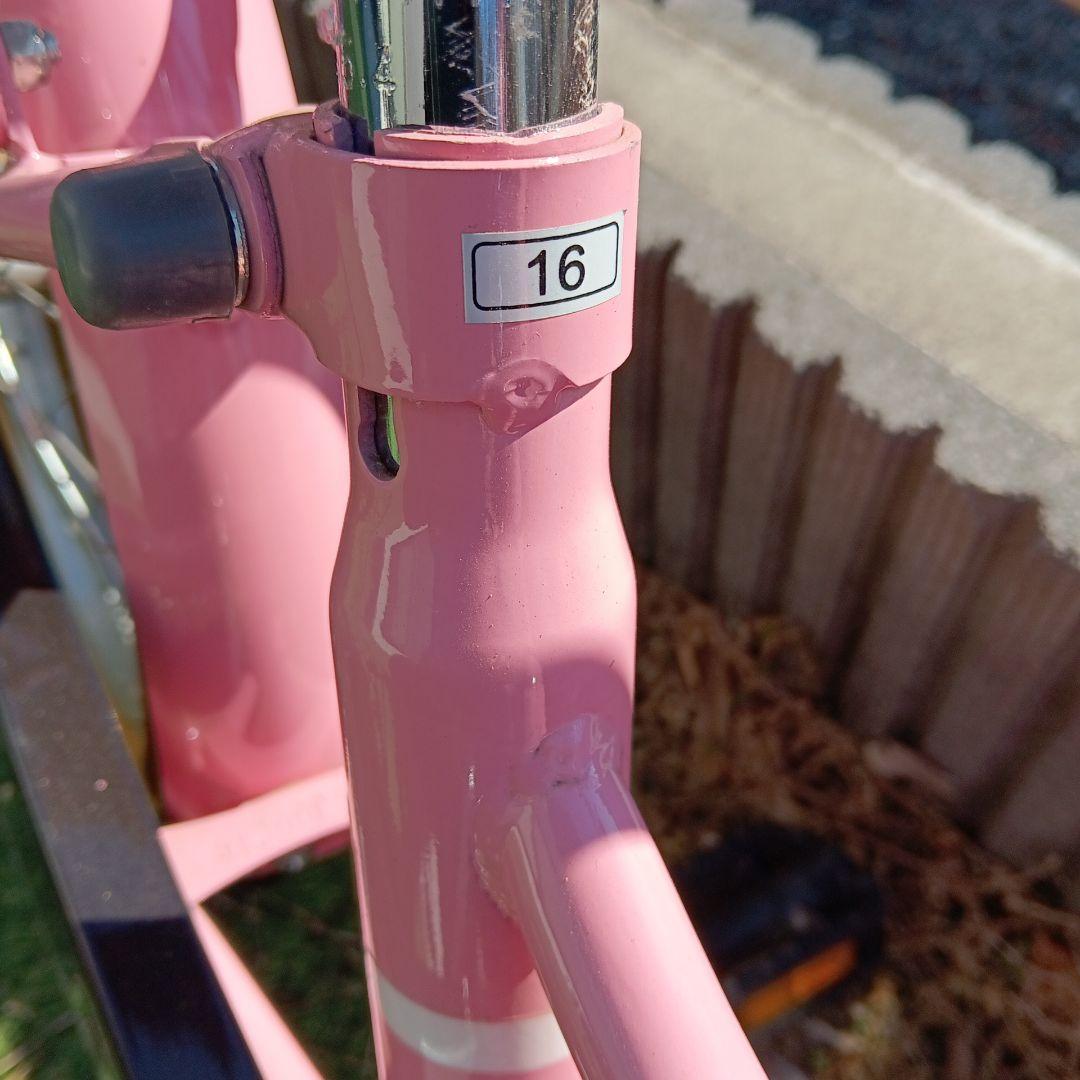 幼児用自転車 バスケット、補助輪付き16インチ