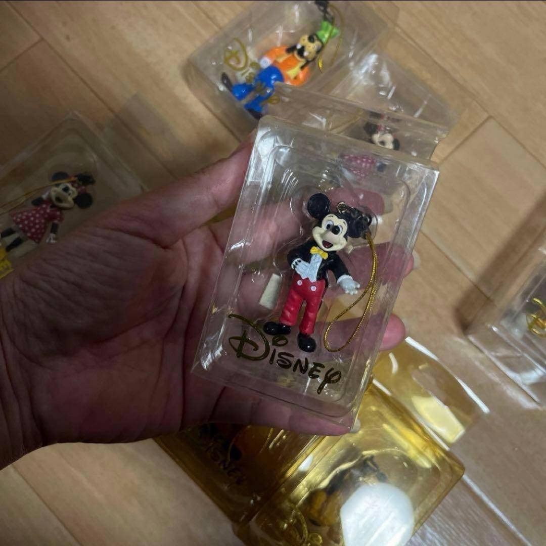 レア　ヴィンテージ　ディズニーキャラクターストラップ　フィギュア　1セット