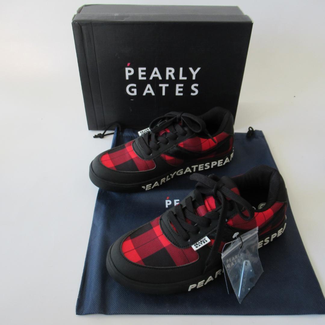 パーリーゲイツ新品 スパイク ゴルフシューズ 専用袋・レンチ付 24.0ｃｍ