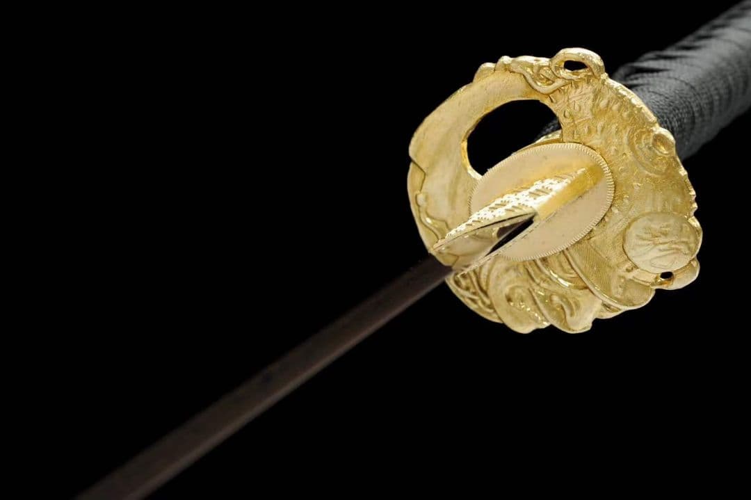 【般若打刀】自錬模様鋼焼藍武士刀 武具　刀装具　日本刀　模造刀 居合刀