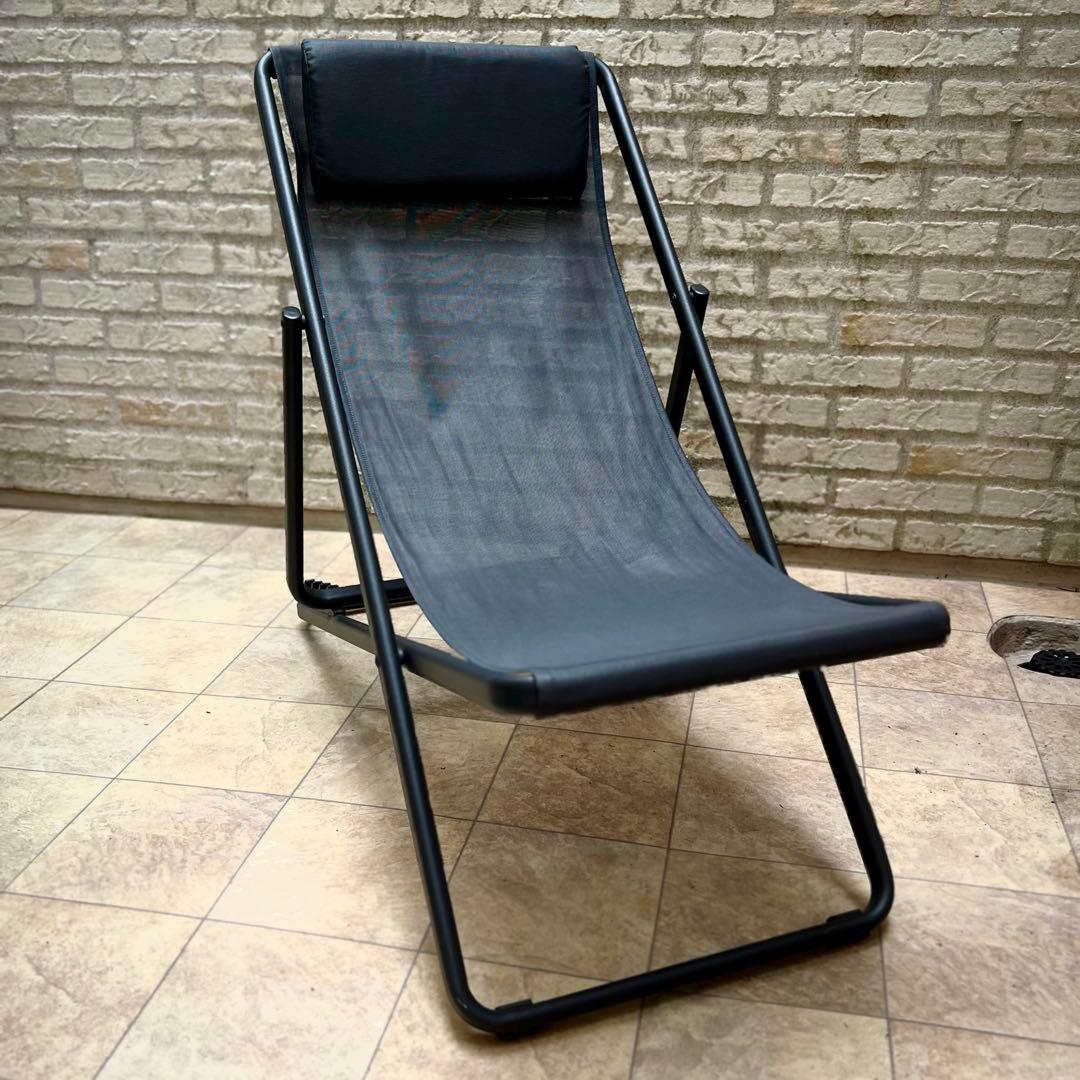 【アウトドア 折りたたみチェア／リクライニング機能付き】