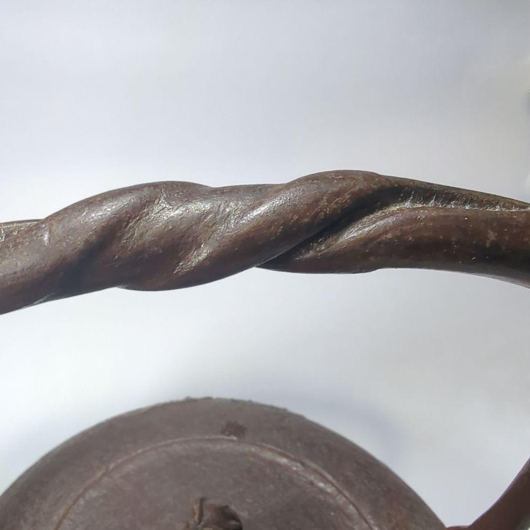 南部特製銘 算玉形 龍文様 南部鉄瓶　南部鉄器 鉄瓶