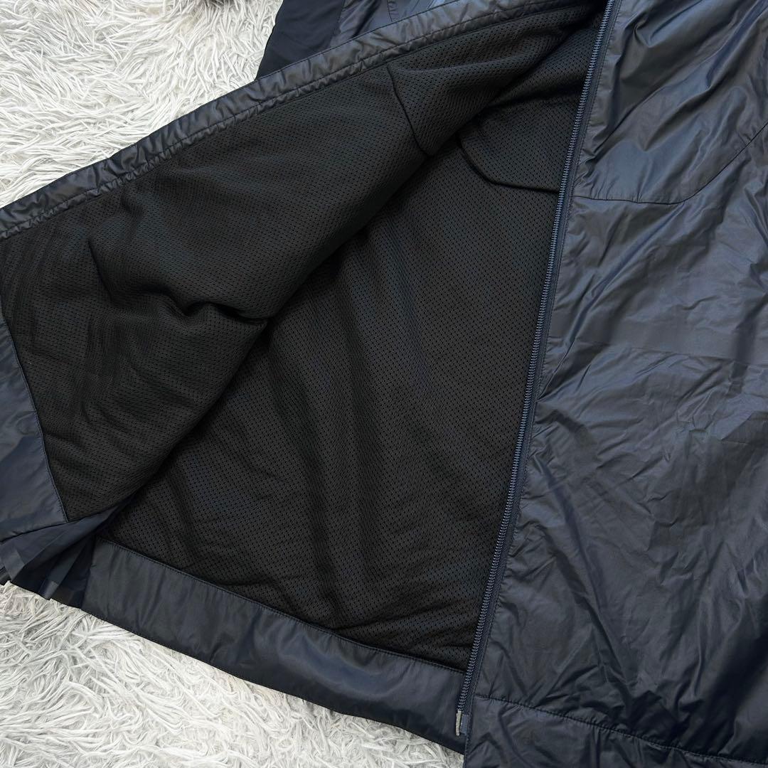 新品　パーリーゲイツ　ワンピース　中綿　ネイビー　フーディ　防寒　サイズ1