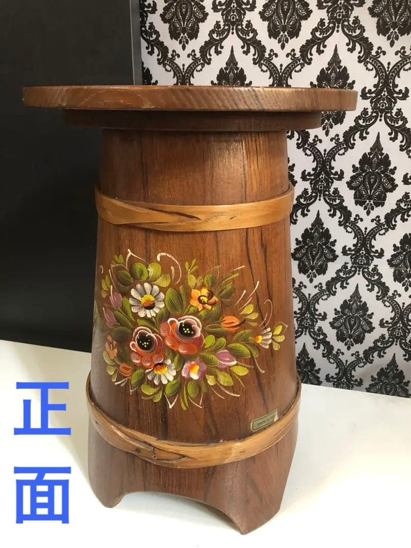 華やか♦️美品♦️イタリア製♦️ハンドメイド　希少トールペイント♦️絵画の様です♦️送料込