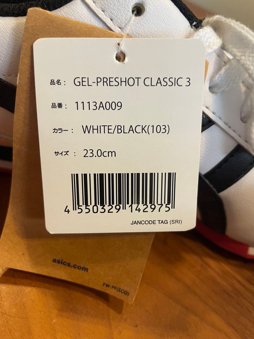 新品タグ付き ASICS ゴルフシューズ23.0cm