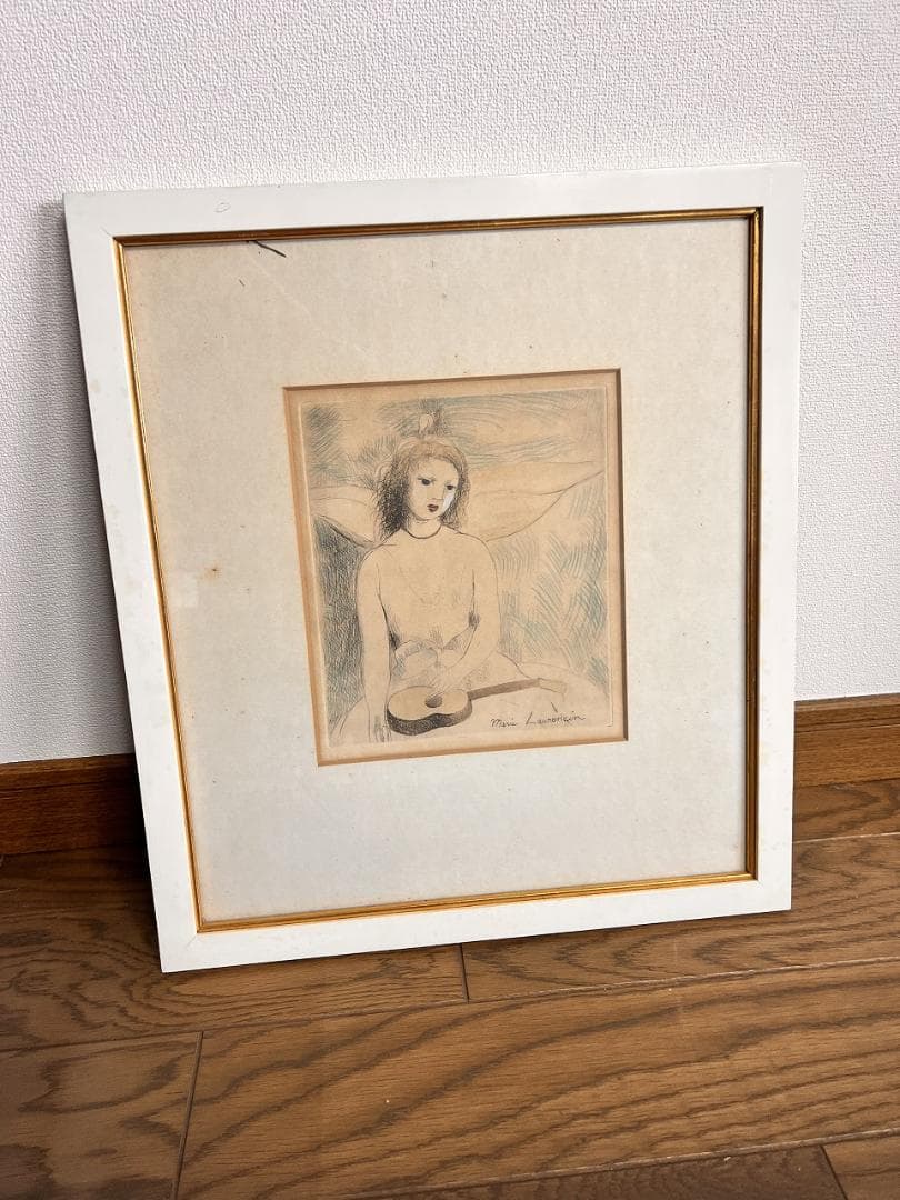 マリー・ローランサン（1883-1956）のオリジナル・エッチング 一部彩色有