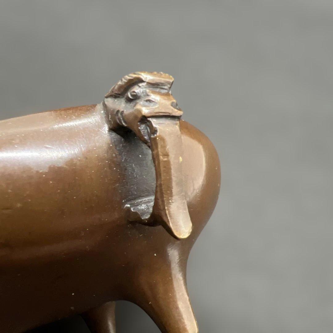 精銅製時代香炉　ハンドメイド　香道具　金属工芸